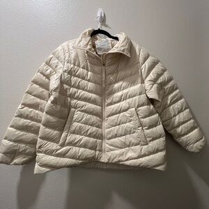 Varley Porter Lightweight Down Jacket - Cream